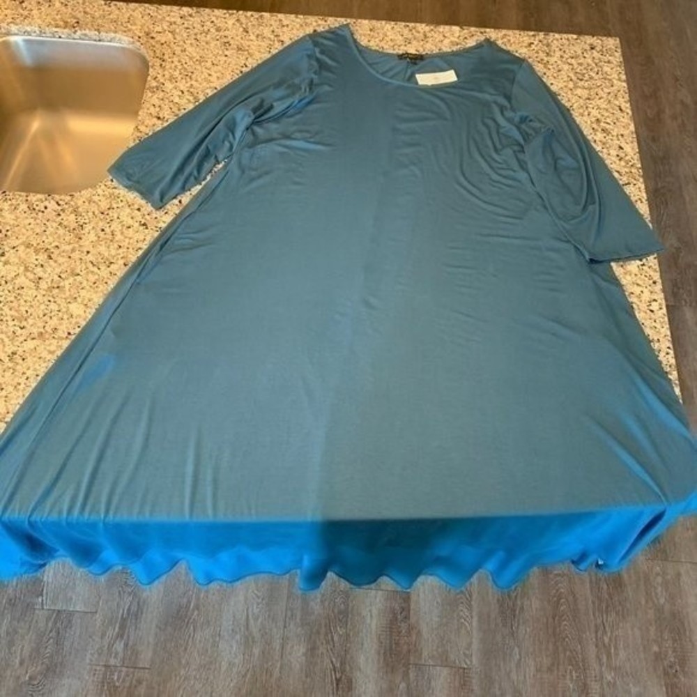 NWT Lane Bryant Women's Dress Cozy Stretch Jersey Maxi Size 22 - Picture 3 of 11